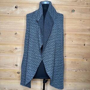Women's Gray Patterned vest / Jacket wool blend